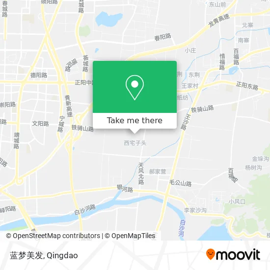 蓝梦美发 map