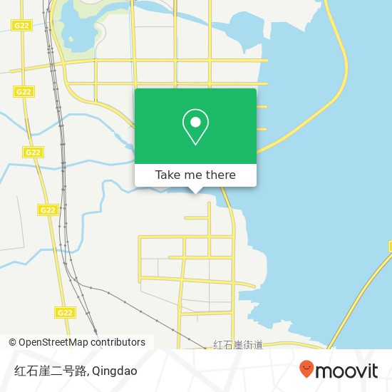 红石崖二号路 map