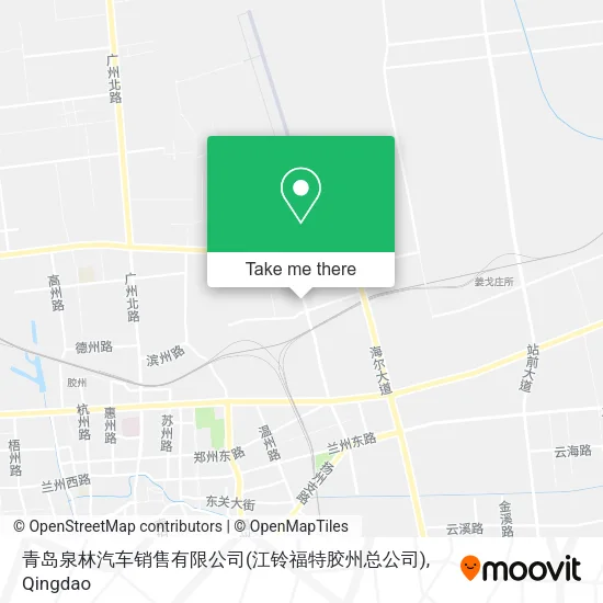 青岛泉林汽车销售有限公司(江铃福特胶州总公司) map