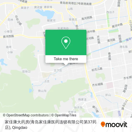 家佳康大药房(青岛家佳康医药连锁有限公司第37药店) map