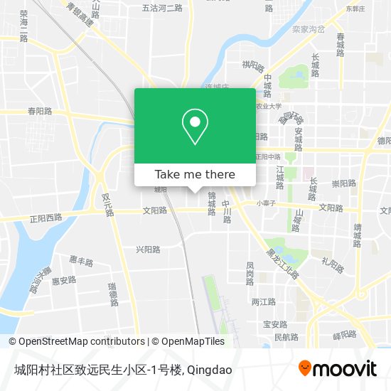 城阳村社区致远民生小区-1号楼 map