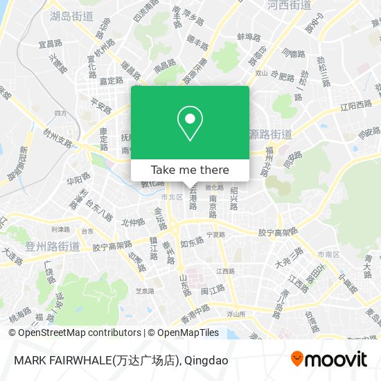 MARK FAIRWHALE(万达广场店) map