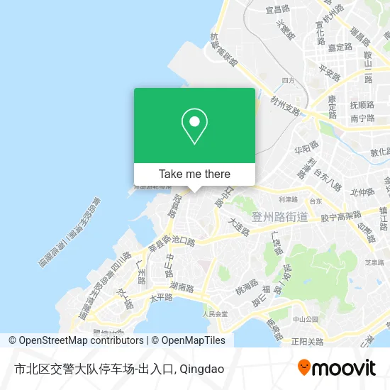市北区交警大队停车场-出入口 map