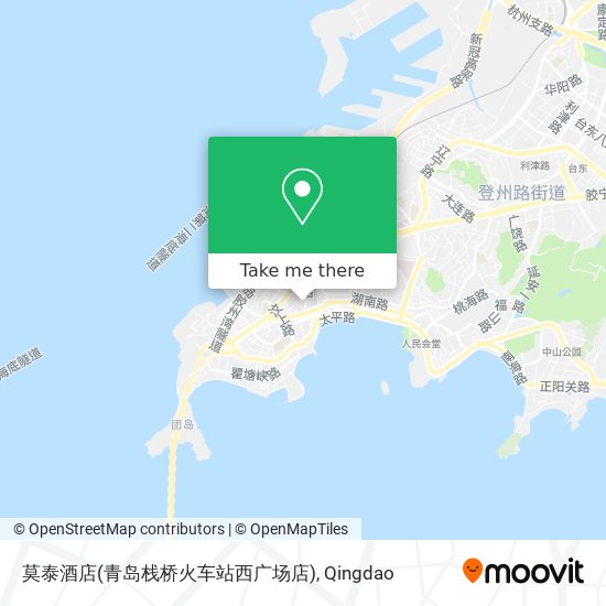莫泰酒店(青岛栈桥火车站西广场店) map