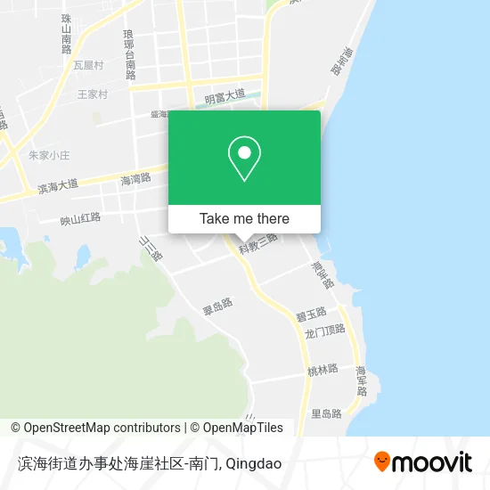 滨海街道办事处海崖社区-南门 map