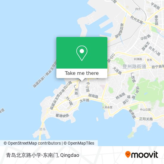 青岛北京路小学-东南门 map