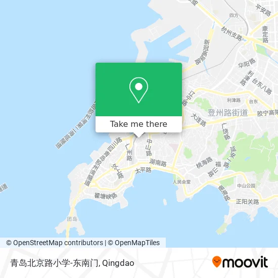 青岛北京路小学-东南门 map