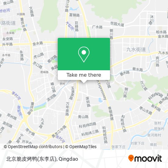 北京脆皮烤鸭(东李店) map