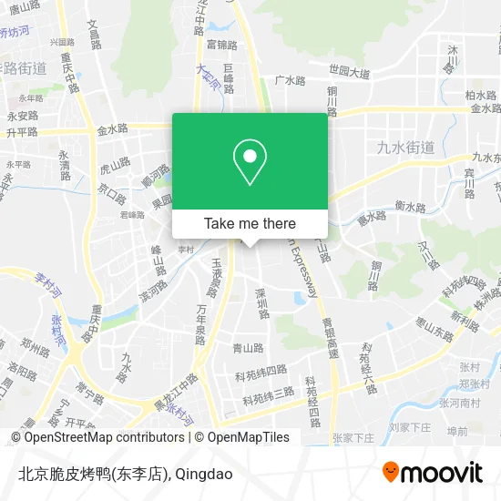 北京脆皮烤鸭(东李店) map