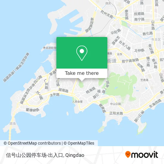 信号山公园停车场-出入口 map