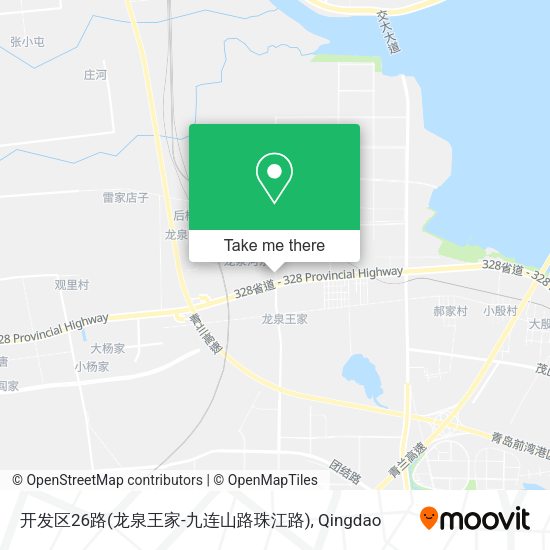 开发区26路(龙泉王家-九连山路珠江路) map