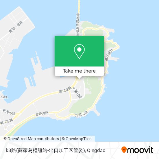 k3路(薛家岛枢纽站-出口加工区管委) map