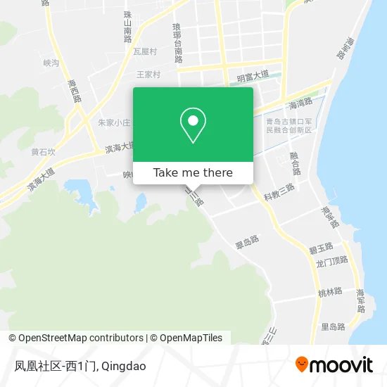 凤凰社区-西1门 map