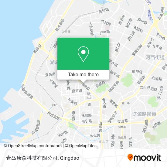 青岛康森科技有限公司 map