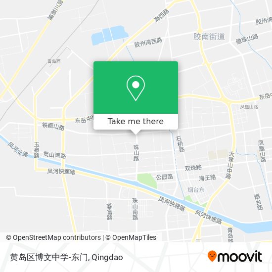 黄岛区博文中学-东门 map