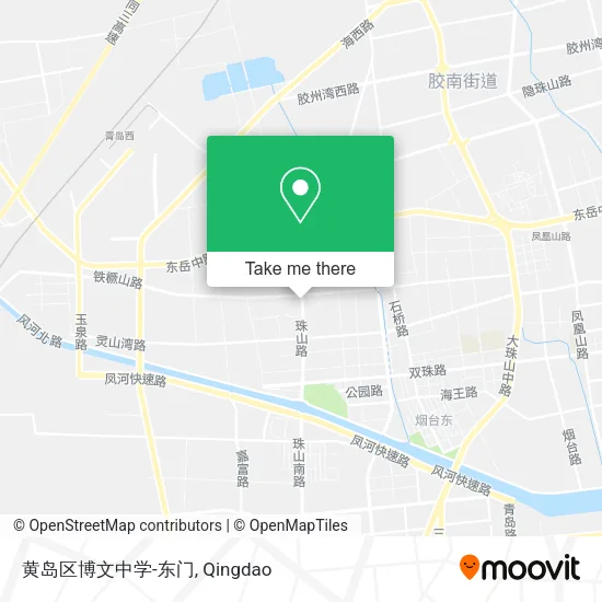 黄岛区博文中学-东门 map