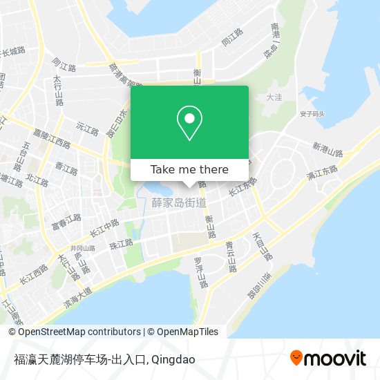 福瀛天麓湖停车场-出入口 map