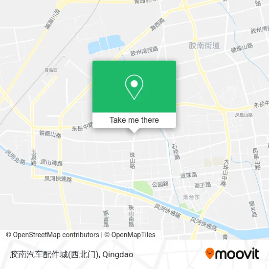 胶南汽车配件城(西北门) map