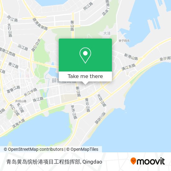 青岛黄岛缤纷港项目工程指挥部 map