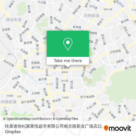 哇屋迷你K(家家悦超市有限公司南京路新业广场店2) map