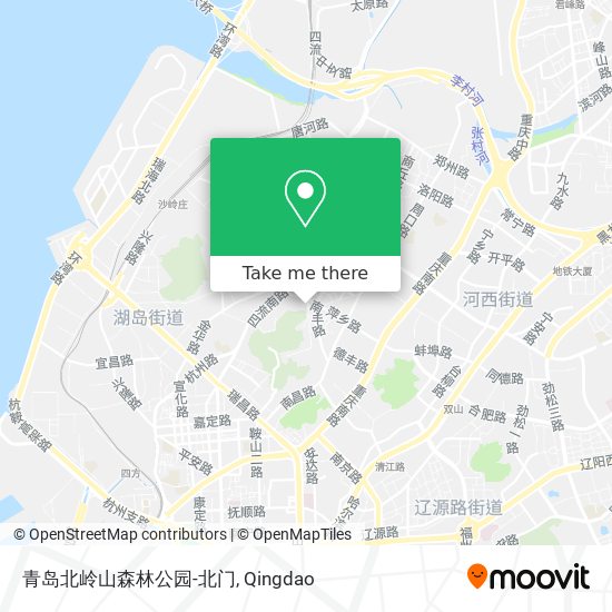 青岛北岭山森林公园-北门 map