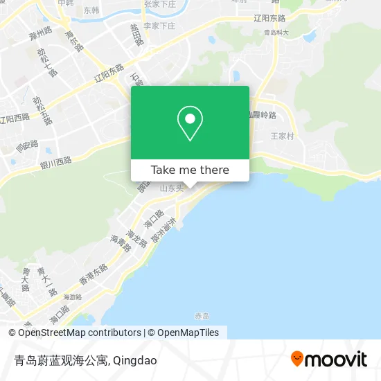 青岛蔚蓝观海公寓 map