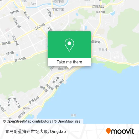 青岛蔚蓝海岸世纪大厦 map