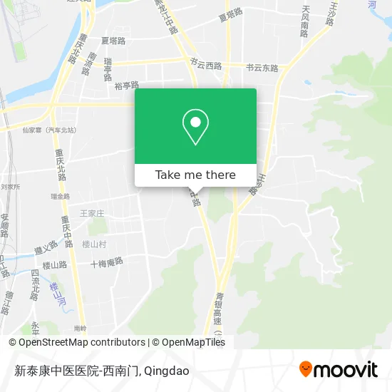 新泰康中医医院-西南门 map