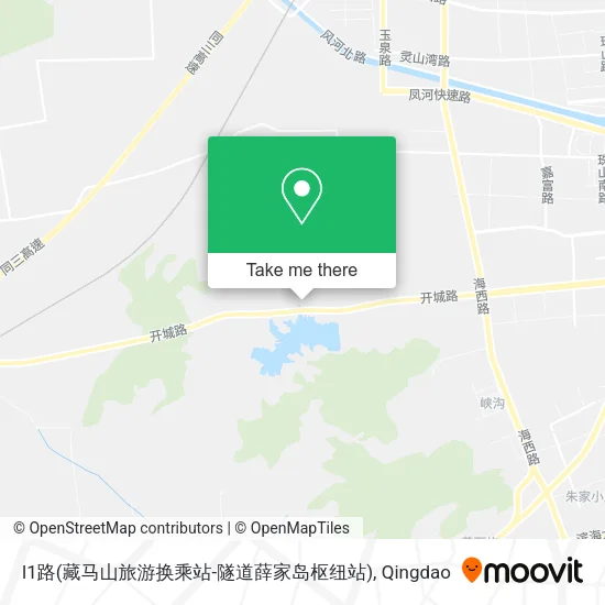 l1路(藏马山旅游换乘站-隧道薛家岛枢纽站) map