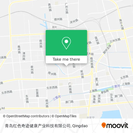 青岛红色奇迹健康产业科技有限公司 map