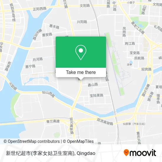 新世纪超市(李家女姑卫生室南) map