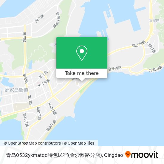 青岛0532yxmatqd特色民宿(金沙滩路分店) map