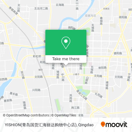 YISHION(青岛国货汇海丽达购物中心店) map