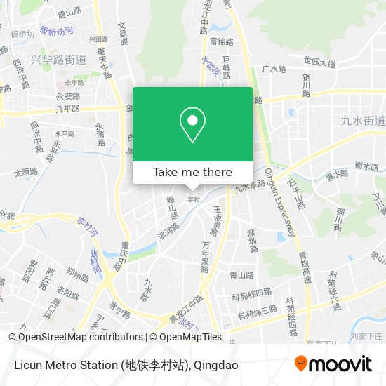 Licun Metro Station (地铁李村站) map