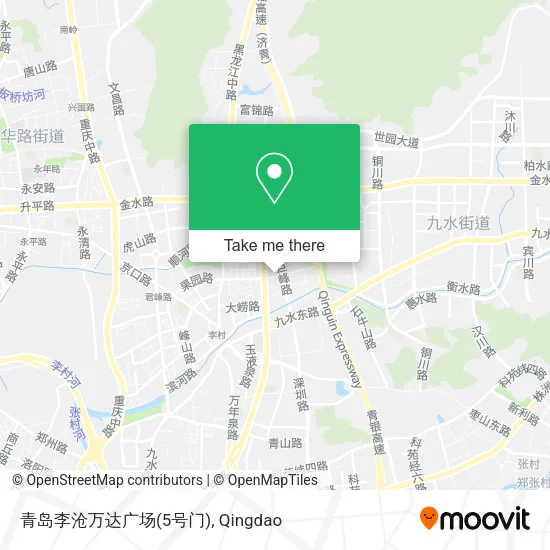 青岛李沧万达广场(5号门) map