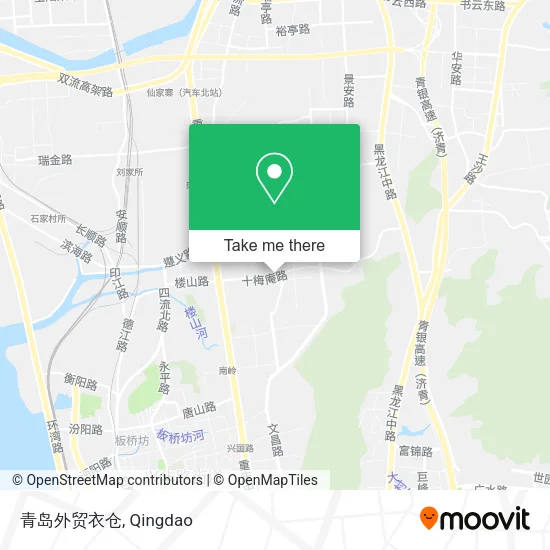 青岛外贸衣仓 map