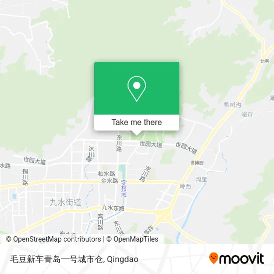 毛豆新车青岛一号城市仓 map