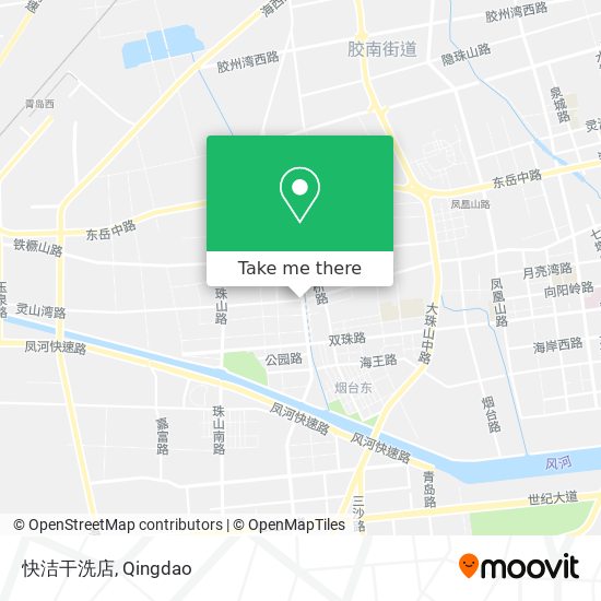 快洁干洗店 map