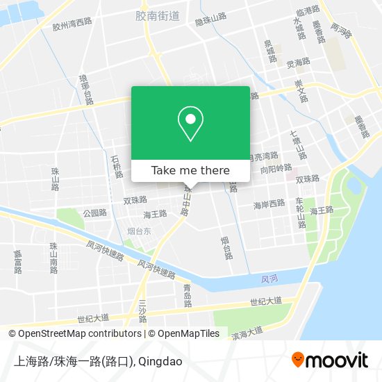上海路/珠海一路(路口) map