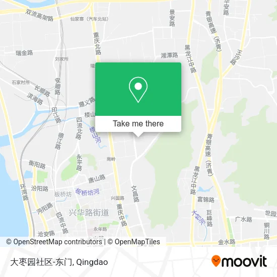 大枣园社区-东门 map