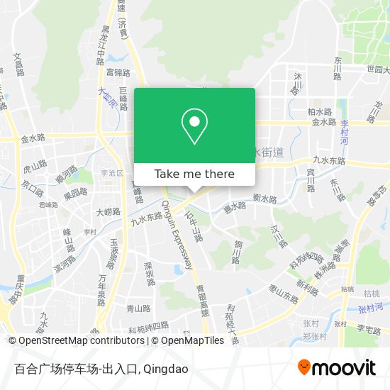 百合广场停车场-出入口 map
