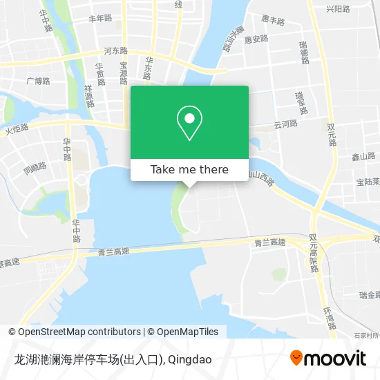 龙湖滟澜海岸停车场(出入口) map