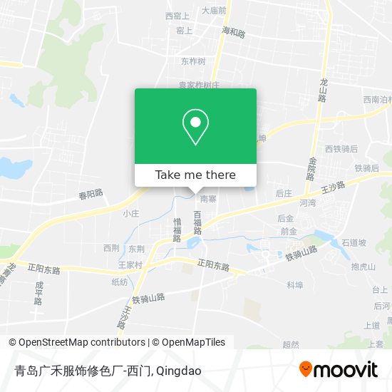 青岛广禾服饰修色厂-西门 map