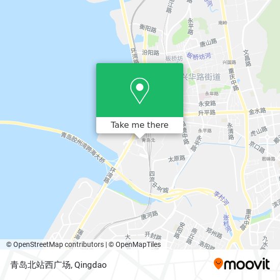 青岛北站西广场 map