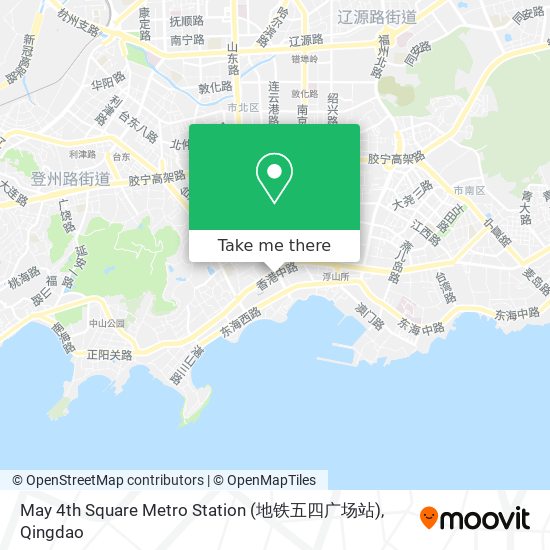 May 4th Square Metro Station (地铁五四广场站) map