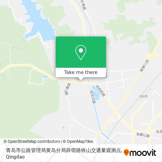 青岛市公路管理局黄岛分局薛馆路铁山交通量观测点 map