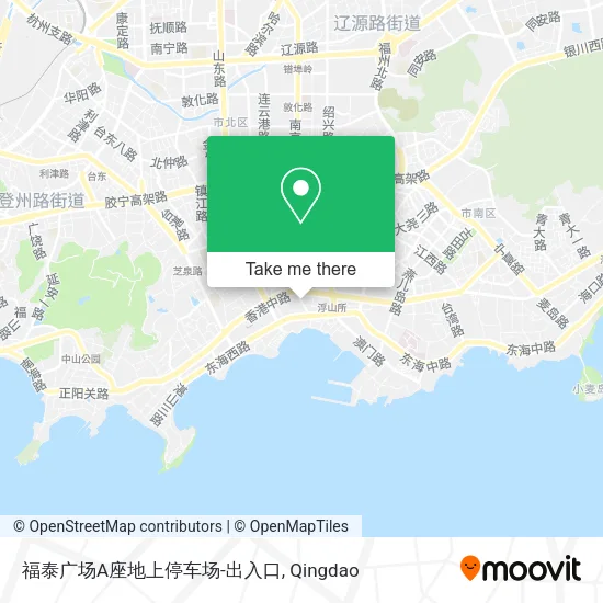 福泰广场A座地上停车场-出入口 map