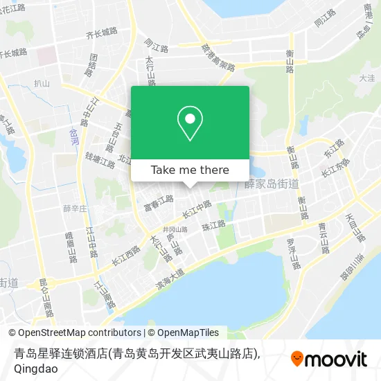 青岛星驿连锁酒店(青岛黄岛开发区武夷山路店) map