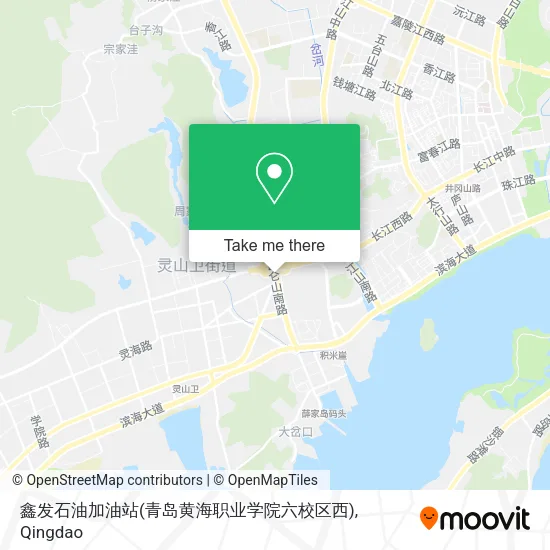 鑫发石油加油站(青岛黄海职业学院六校区西) map