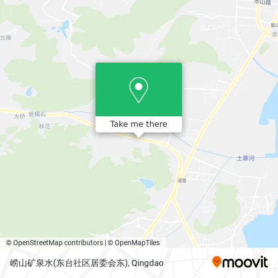 崂山矿泉水(东台社区居委会东) map